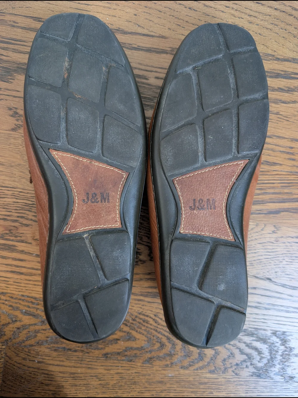 Johnston & Murphy Men’s 9.5 M Brown Leather Penny Loafer Drivers Brazil 20-2690